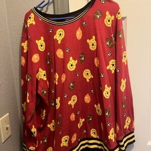 Torrid Red Winnie the Pooh Sweater